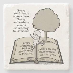 Jeder hat eine Geschichte Steinuntersetzer