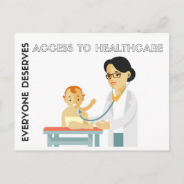 Jeder hat Zugang verdient Postkarte