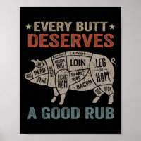Jeder Hintern verdient ein gutes Rub Schweinefleis