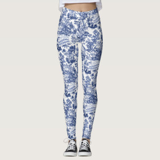 Jeder in Harmony Toile de Jouy (Indigofarbe) Leggings