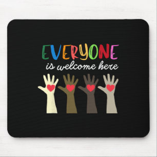 Jeder ist hier Idaho Lehrer 75 willkommen Mousepad