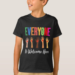 Jeder ist hier Idaho Lehrer 80 willkommen T-Shirt