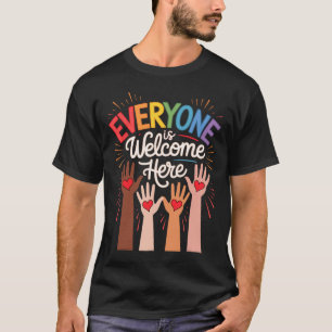 Jeder ist hier Idaho Lehrer willkommen 29 T-Shirt