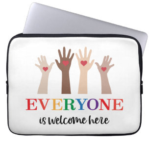 Jeder ist hier Idaho Lehrer willkommen Laptopschutzhülle