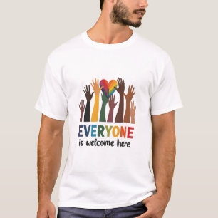 Jeder ist hier Idaho Lehrer willkommen T-Shirt