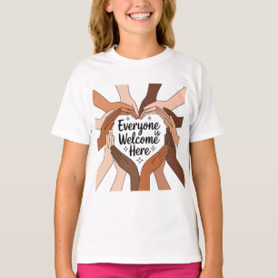 Jeder ist hier willkommen - Einheit & Diversity T-Shirt