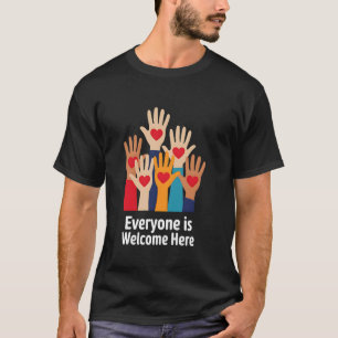 Jeder Ist Hier Willkommen Idaho Lehrer Entfernt Wi T-Shirt