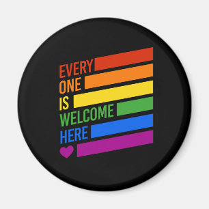 Jeder ist hier willkommen magnet