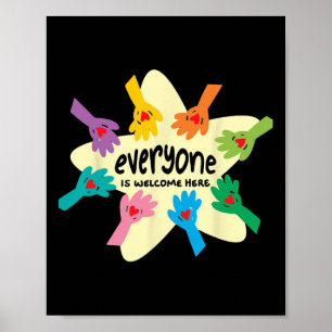 Jeder ist hier willkommen T-Shirt Idaho Lehrer für Poster
