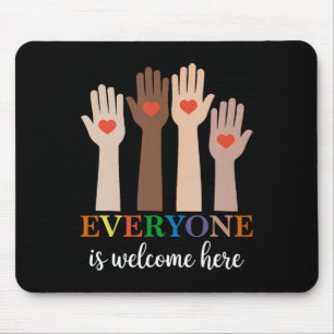 Jeder ist willkommen hier Idaho Lehrer 73 Mousepad