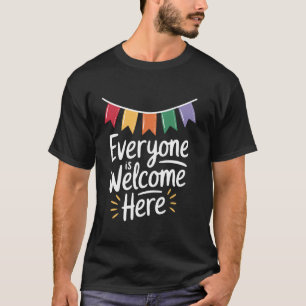 Jeder ist willkommen hier Trendy Idaho Lehrer Supp T-Shirt
