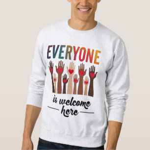 Jeder ist willkommen hier - USA Diversity & Unity Sweatshirt