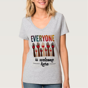 Jeder ist willkommen hier - USA Diversity & Unity T-Shirt