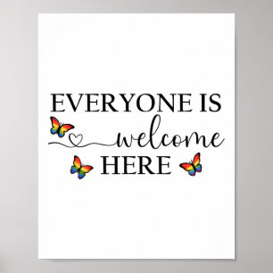 Jeder ist willkommen Shirt Poster