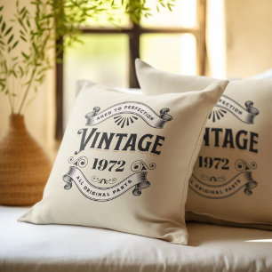 Jeder Jahrgang Vintage Geburtstag Kissen