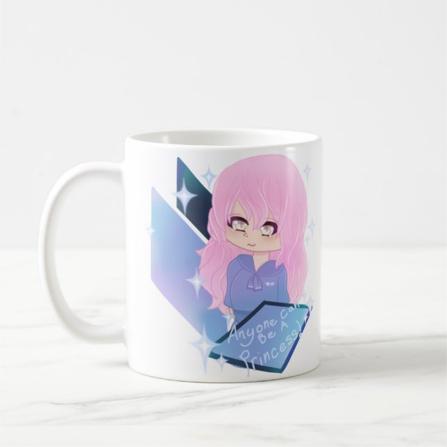 Jeder kann Prinzessin sein Kaffeetasse (Links)