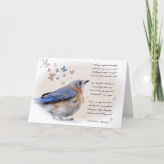 Jeder kleine Vogel, der singt Karte