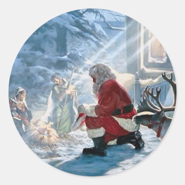 Jeder Kniebeutel Runder Aufkleber (Vorderseite)