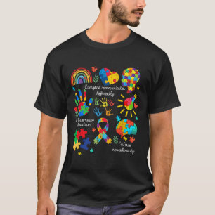 Jeder kommuniziert anders Autismus Neurodiversität T-Shirt