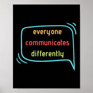 Jeder kommuniziert anders clic poster