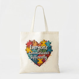 Jeder kommuniziert anders tragetasche