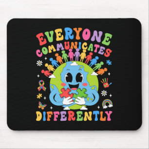 Jeder kommuniziert eine andere Autismus-Rede Mousepad