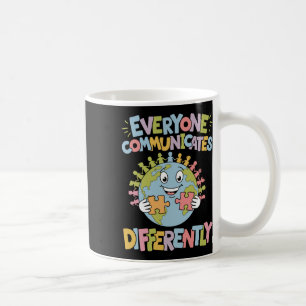 Jeder kommuniziert eine andere Sonderbildung Kaffeetasse