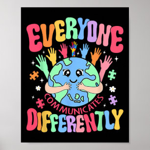 Jeder kommuniziert mit verschiedenen Sped Teacher Poster