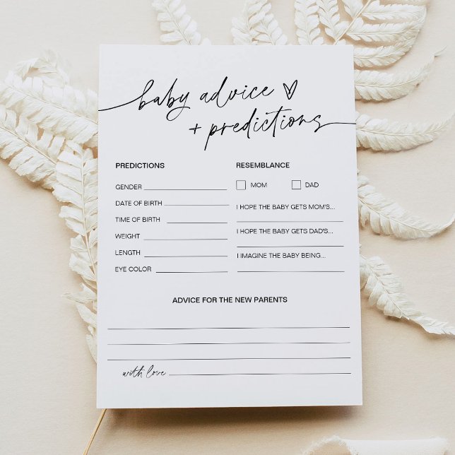 JEDER LEIGH Baby Duschberatung und Vorhersagekarte Einladung (Von Creator hochgeladen)