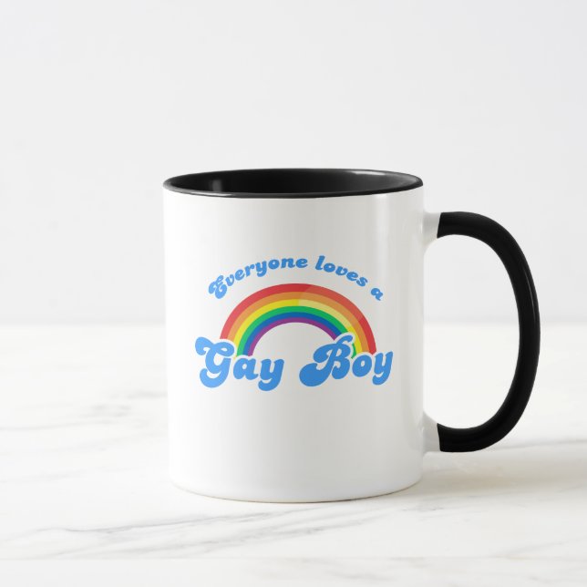 Jeder Liebe ein Gay Boy Tasse (Rechts)