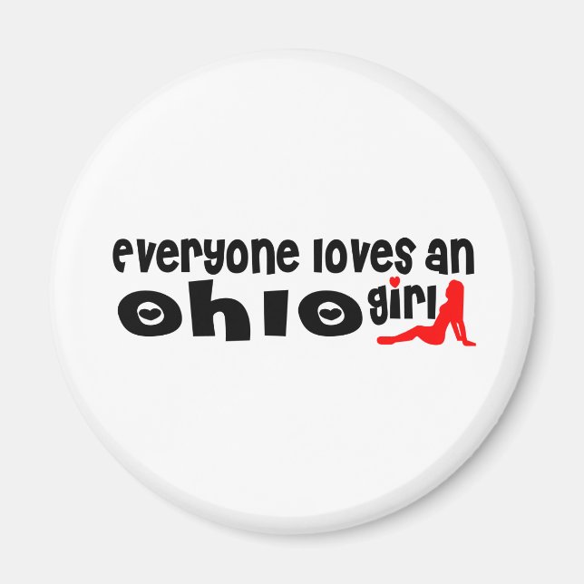 Jeder Liebe ein Ohio Girl Magnet (Vorne)