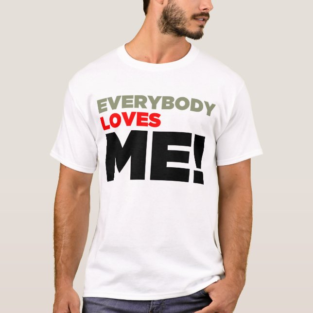 "Jeder Liebe ICH!" Shirt - Licht (Vorderseite)