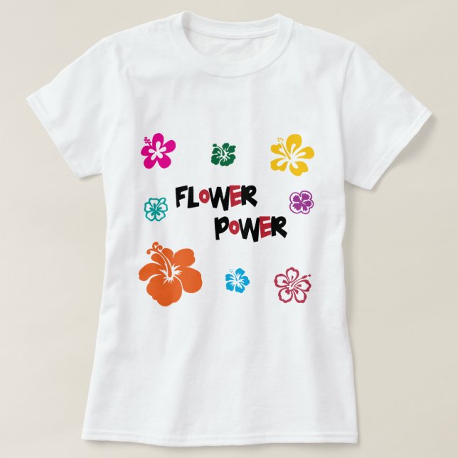 Jeder Lieben Blumen T-Shirt (Design vorne)
