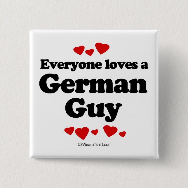 Jeder Lieben ein deutscher Typ Button (Vorderseite)