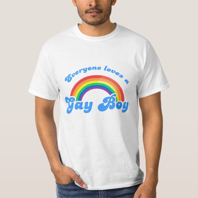 Jeder Lieben ein homosexueller Junge T-Shirt (Vorderseite)
