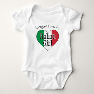 Jeder Lieben ein italienisches Mädchen Baby Strampler