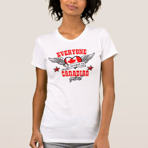 Jeder Lieben ein kanadisches Mädchen T-Shirt