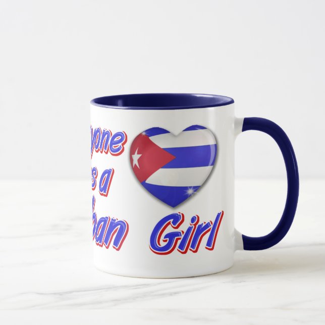 Jeder Lieben ein kubanisches Mädchen Tasse (Rechts)