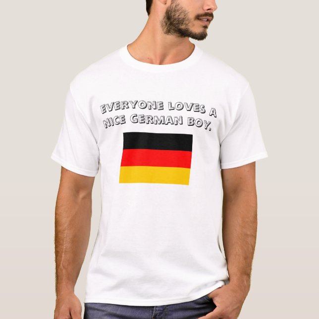 jeder Lieben ein netter deutscher Junge T-Shirt (Vorderseite)