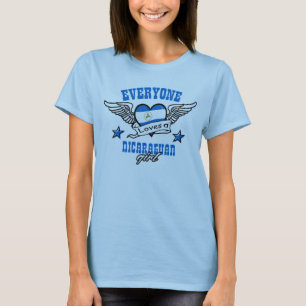 Jeder Lieben ein Nicaraguamädchen T-Shirt