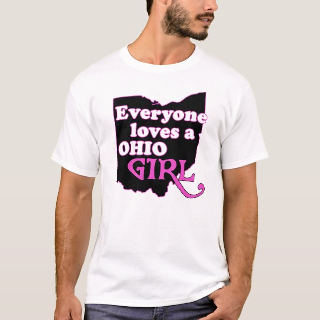 Jeder Lieben ein Ohio-Mädchen T-Shirt (Vorderseite)
