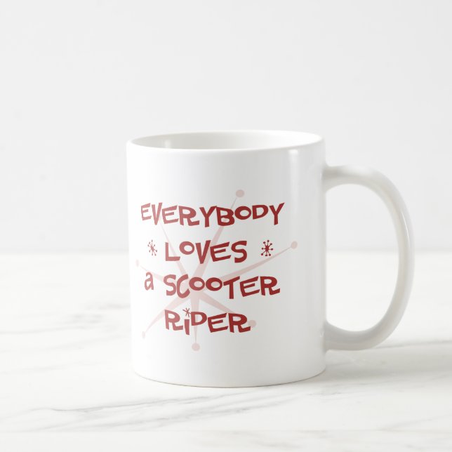 Jeder Lieben ein Roller-Reiter Kaffeetasse (Rechts)