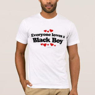 Jeder Lieben ein schwarzer Junge T-Shirt