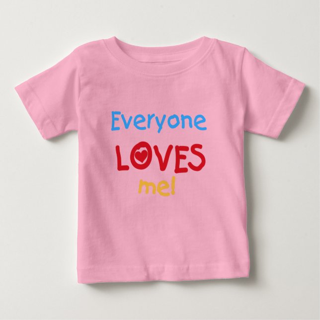Jeder Lieben ich Baby T-shirt (Vorderseite)