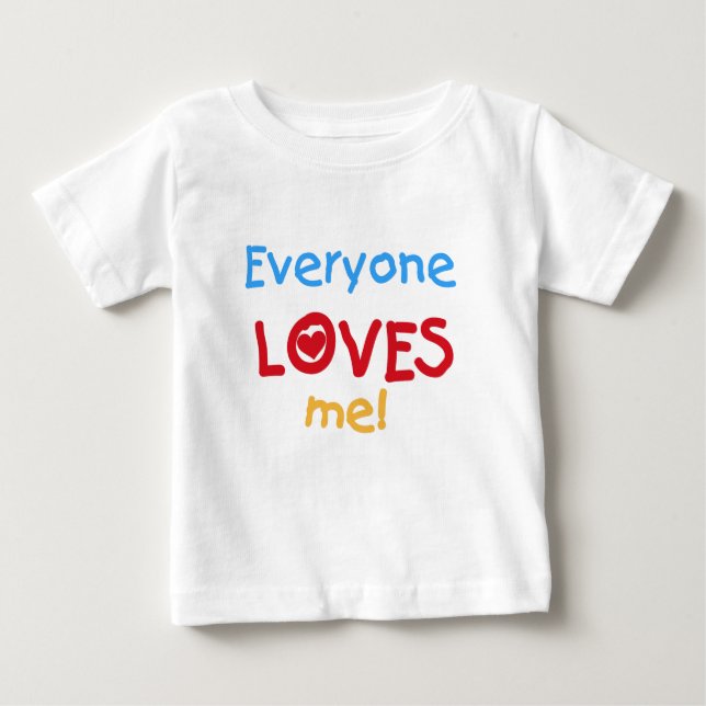 Jeder Lieben ich Baby T-shirt (Vorderseite)