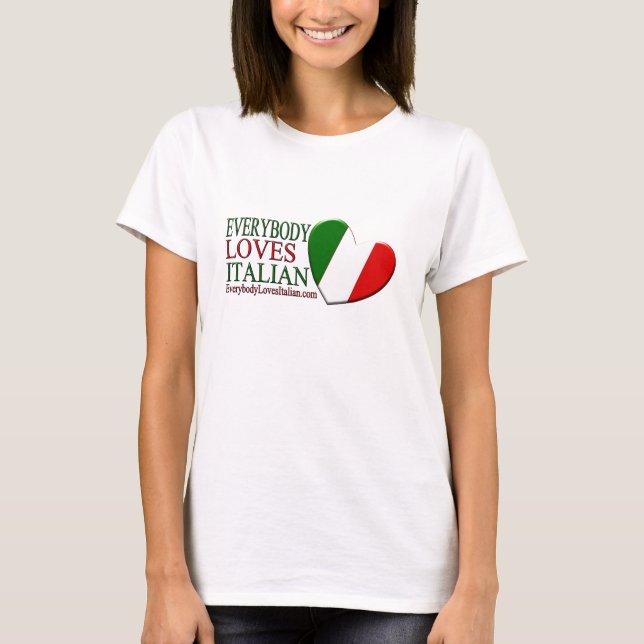 Jeder Lieben italienisch T-Shirt (Vorderseite)