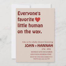 Jeder liebste kleine Mensch in Babydusche