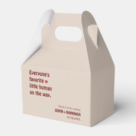 Jeder liebste kleine Mensch in Babydusche Geschenkschachtel