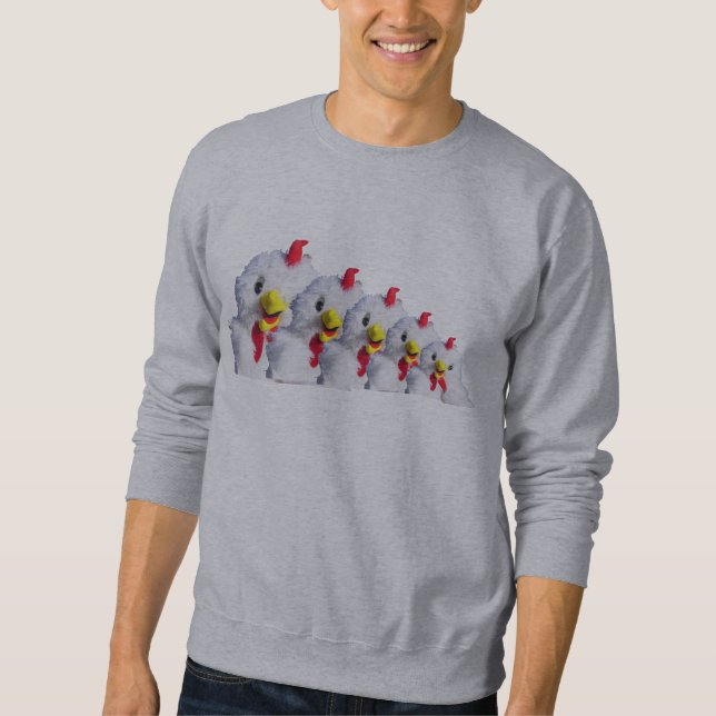 Jeder mag das Sweatshirt der Huhn-Männer (Vorderseite)