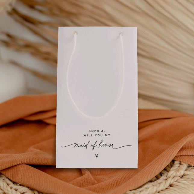 JEDER Minimalistische Trauzeugin Geschenkbeutel Kleine Geschenktüte (Von Creator hochgeladen)